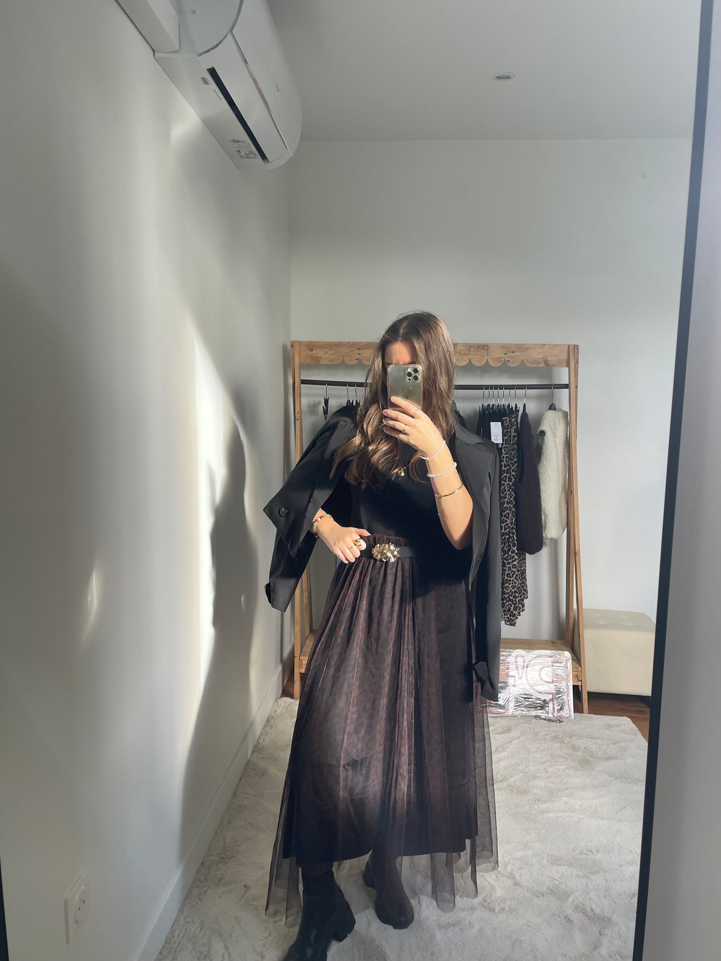 Jupe en tule - Motif léopard