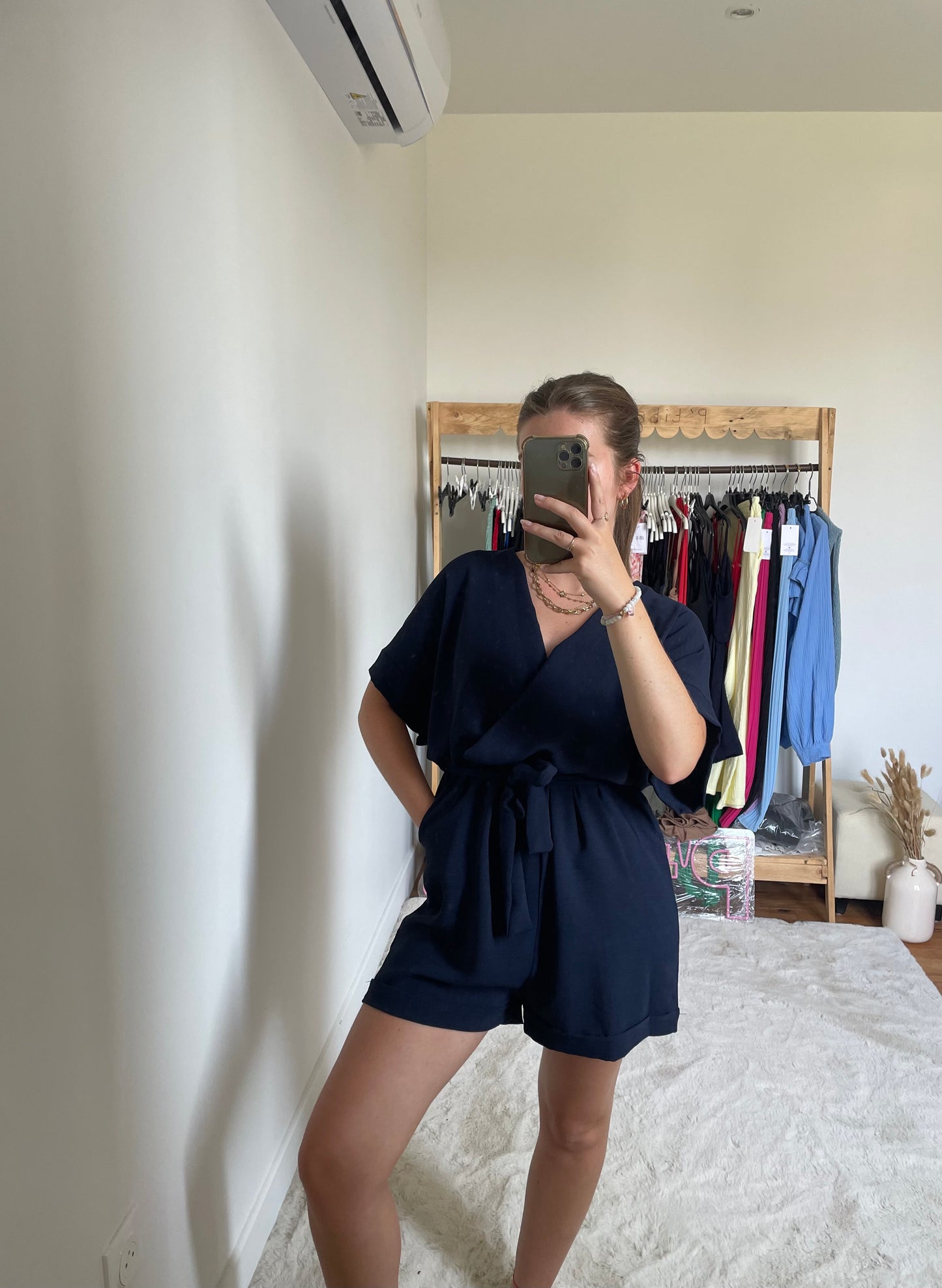 Combi-short - Bleu marine