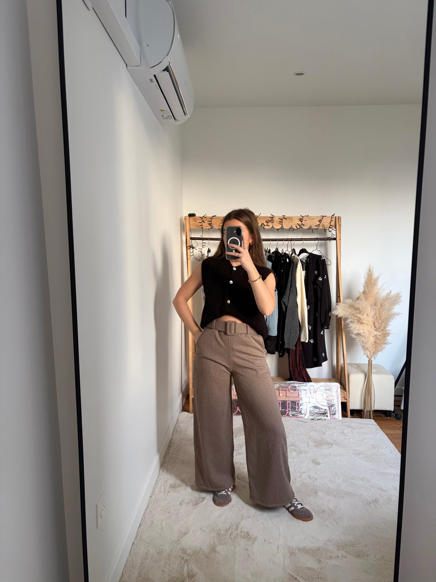 Pantalon large - Champagne