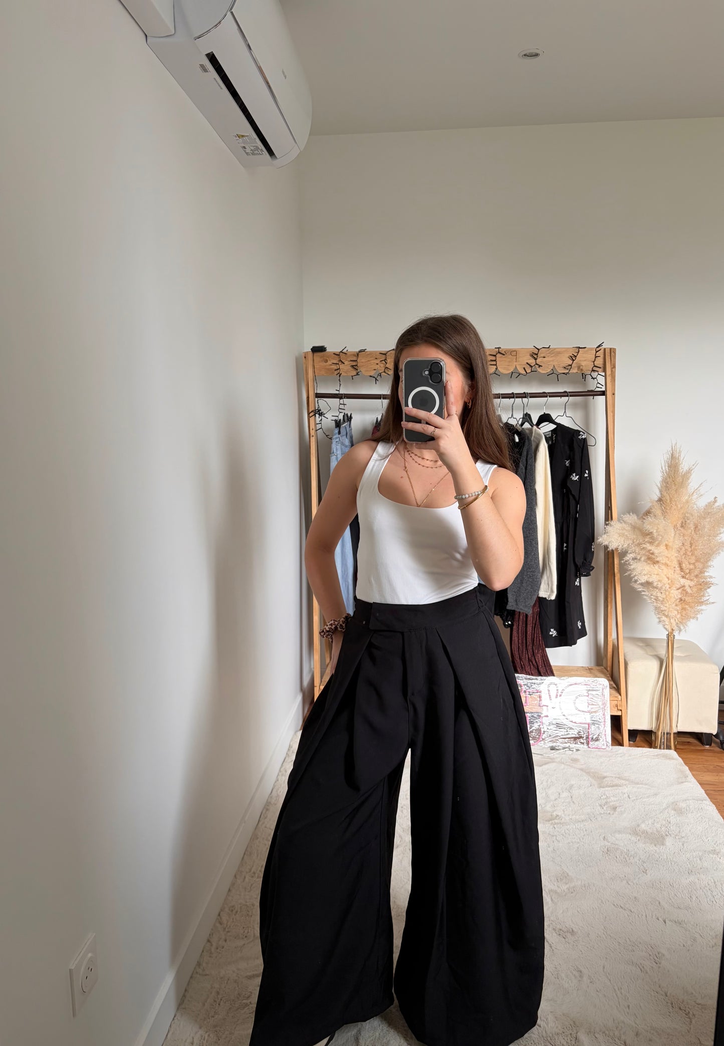 Pantalon à plis - Noir