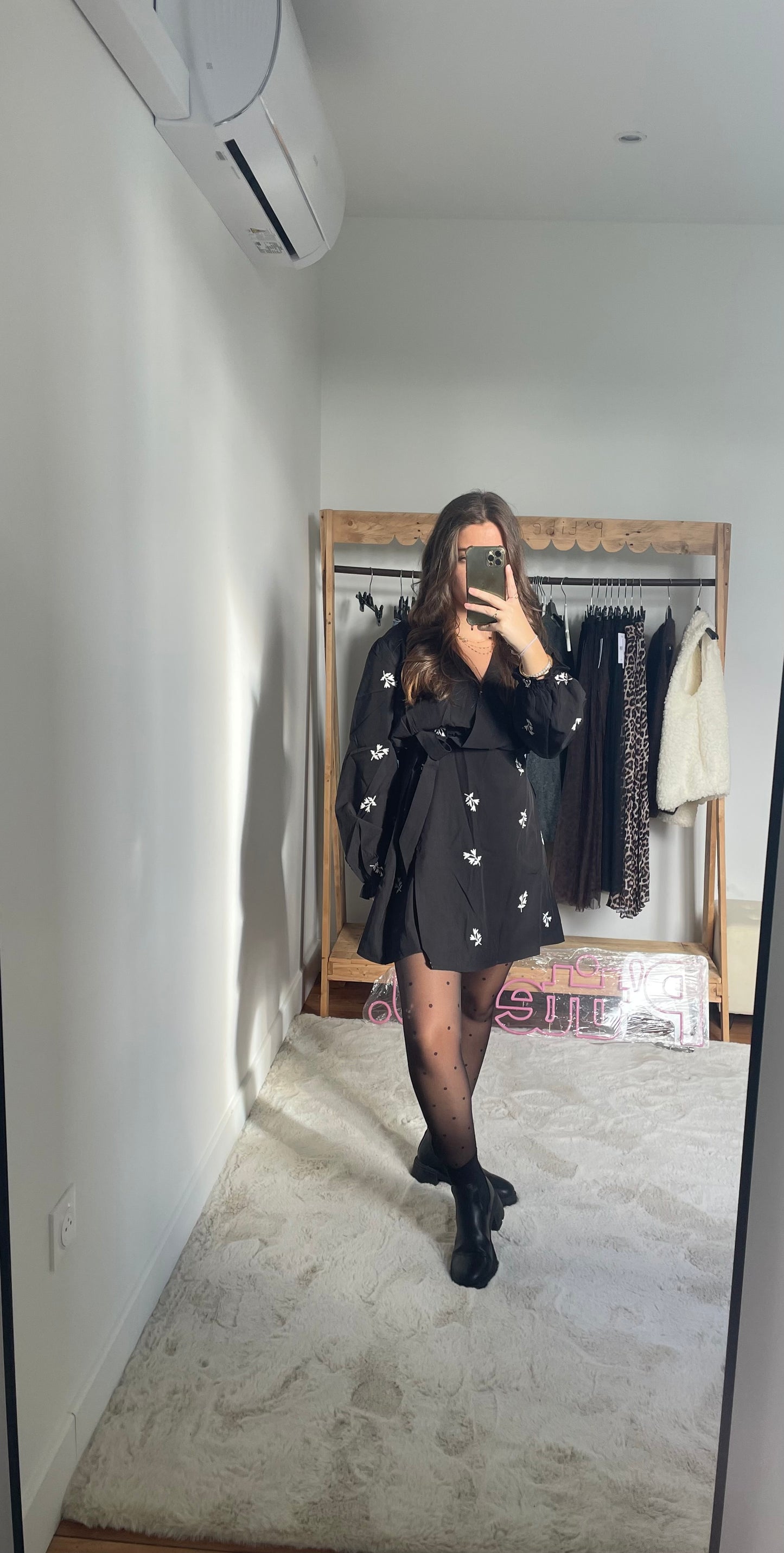 Robe cache-coeur - Noir