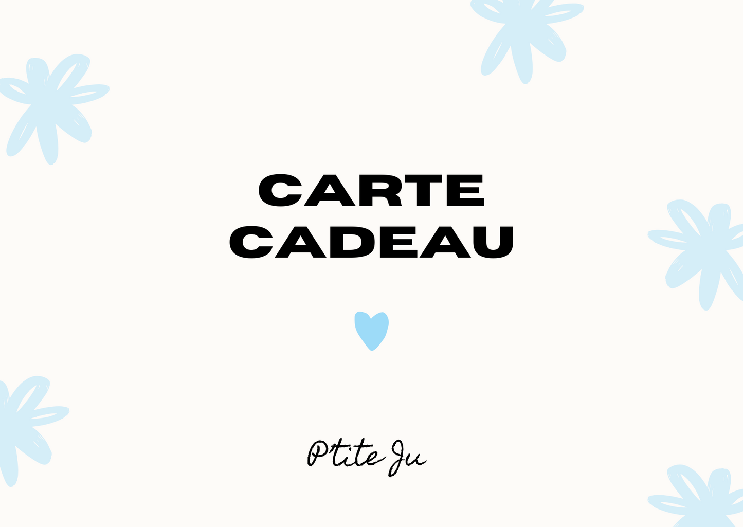 Carte cadeau P'tite Ju