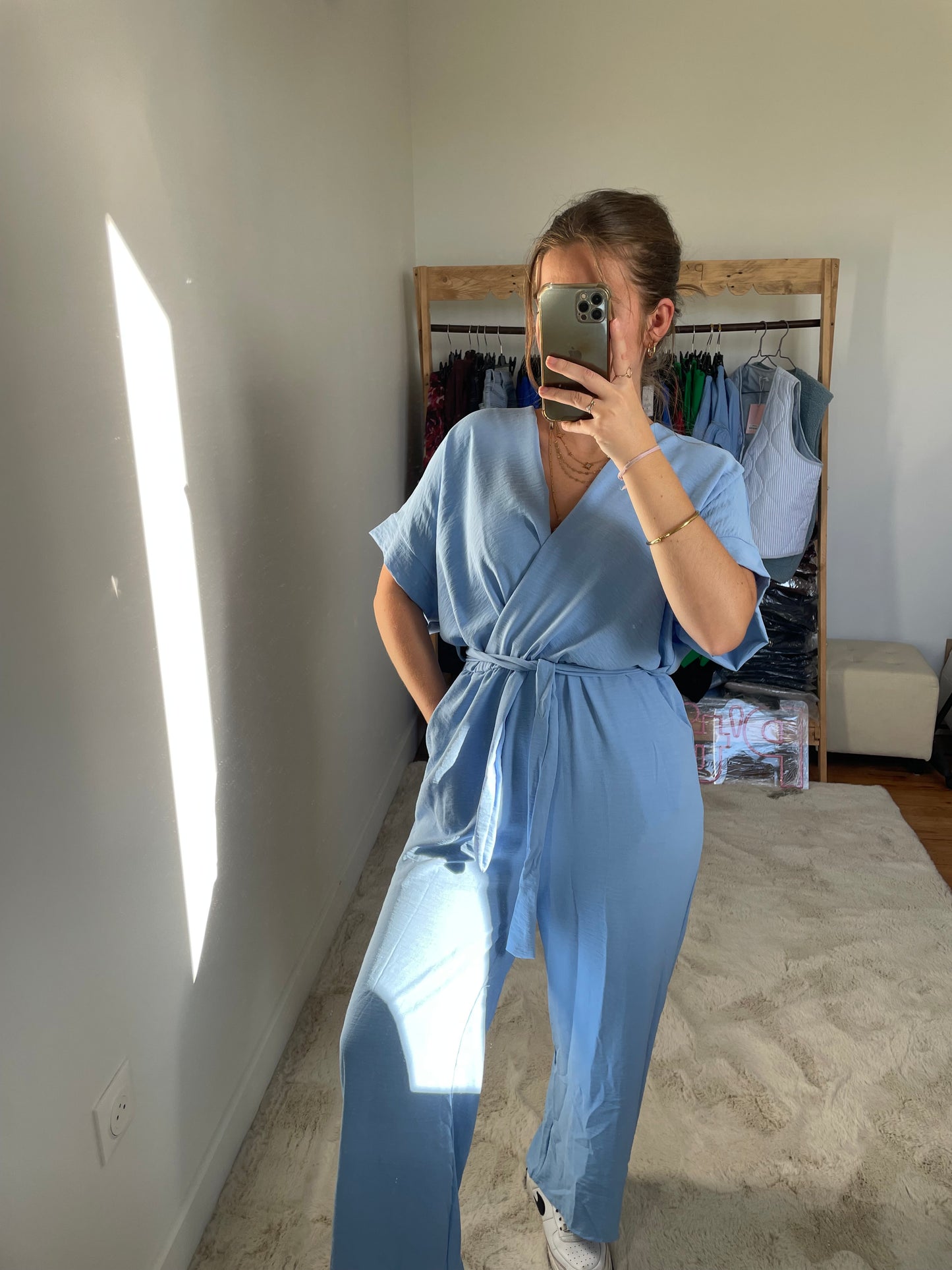 Combi-pantalon - Bleu ciel