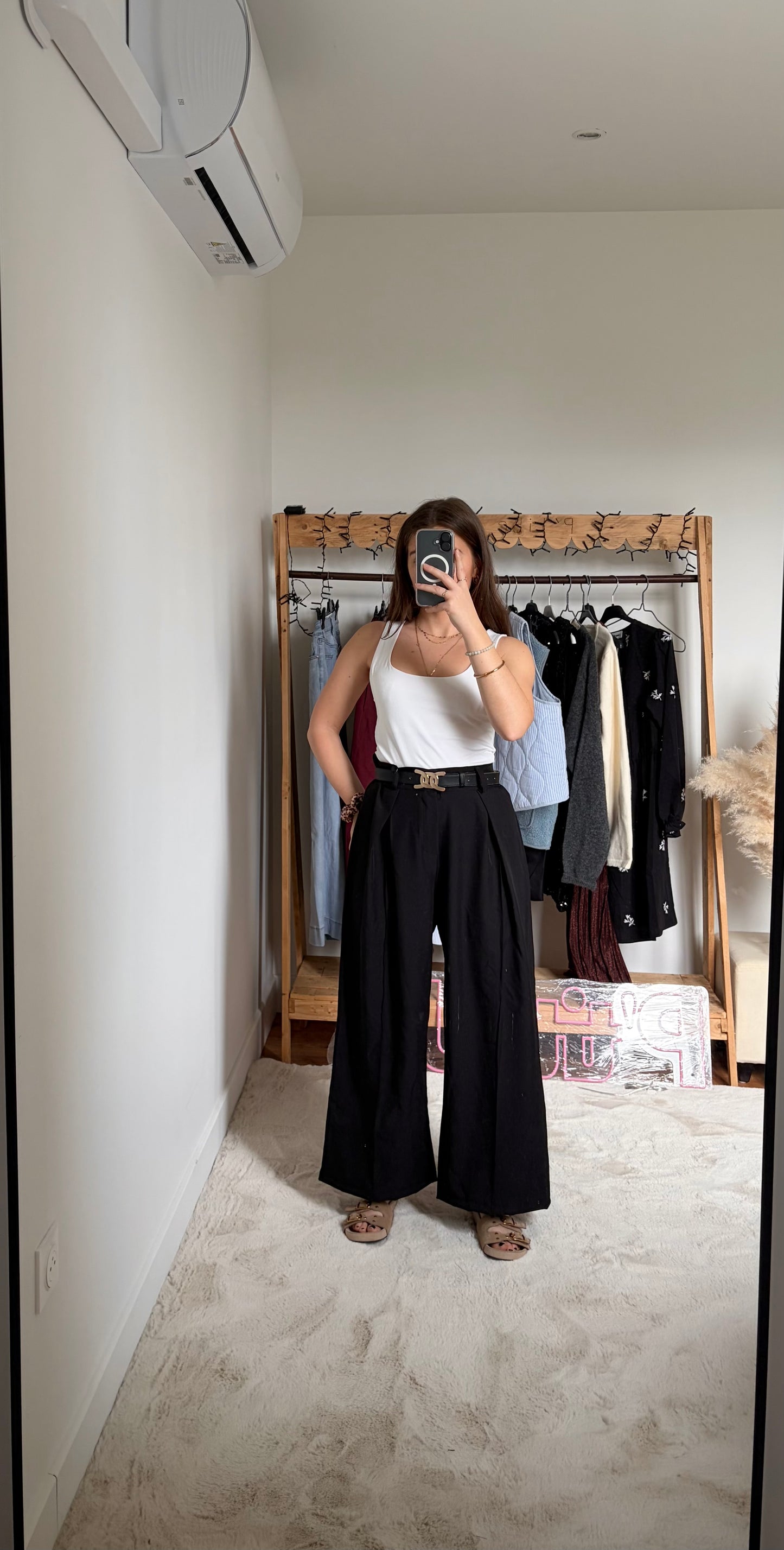 Pantalon à pinces - Noir