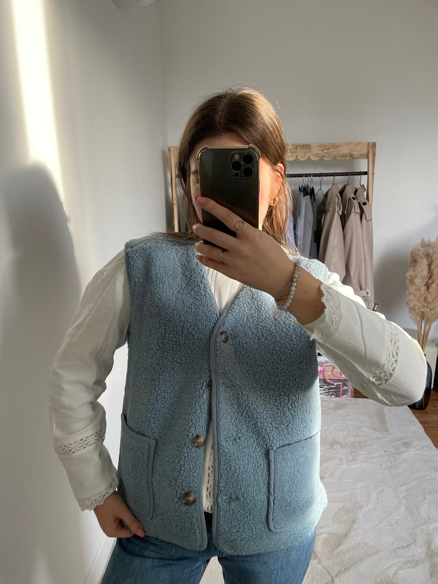 Veste sans manche - bleu ciel