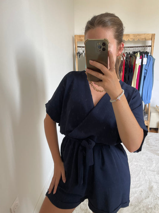 Combi-short - Bleu marine