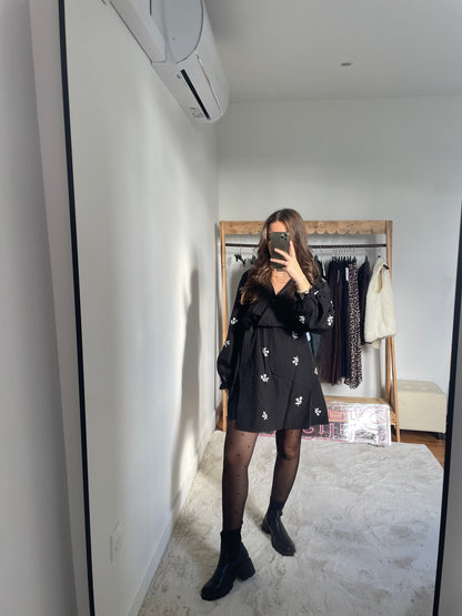 Robe cache-coeur - Noir