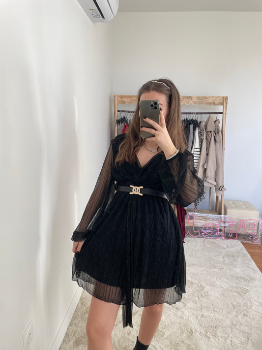Robe à paillettes - noir