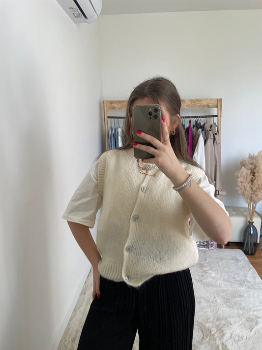 Gilet sans manches - blanc