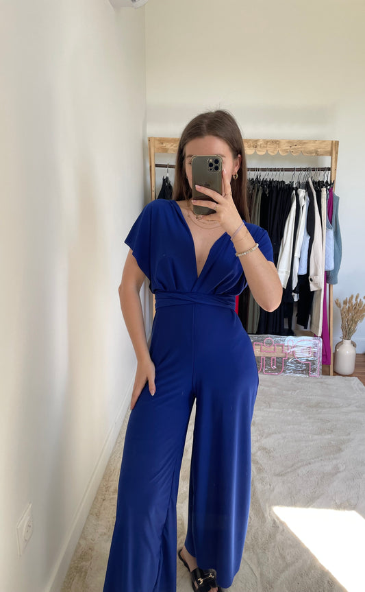 Combi-pantalon multi-attaches - bleu roi