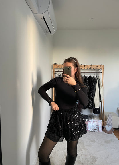 Jupe-short à sequins