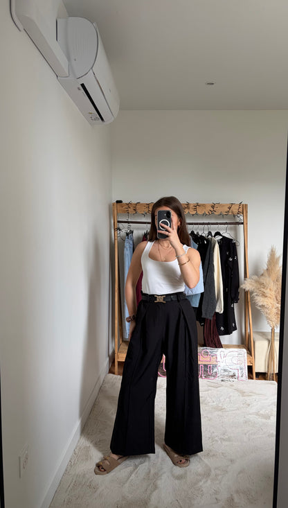 Pantalon à pinces - Noir