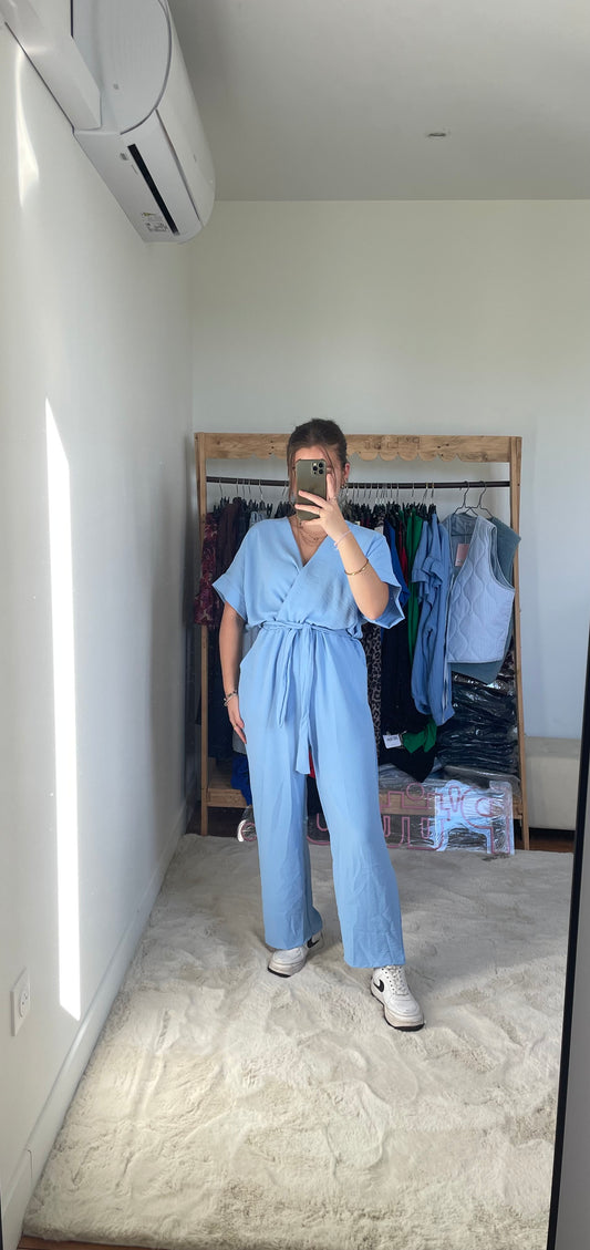 Combi-pantalon - Bleu ciel
