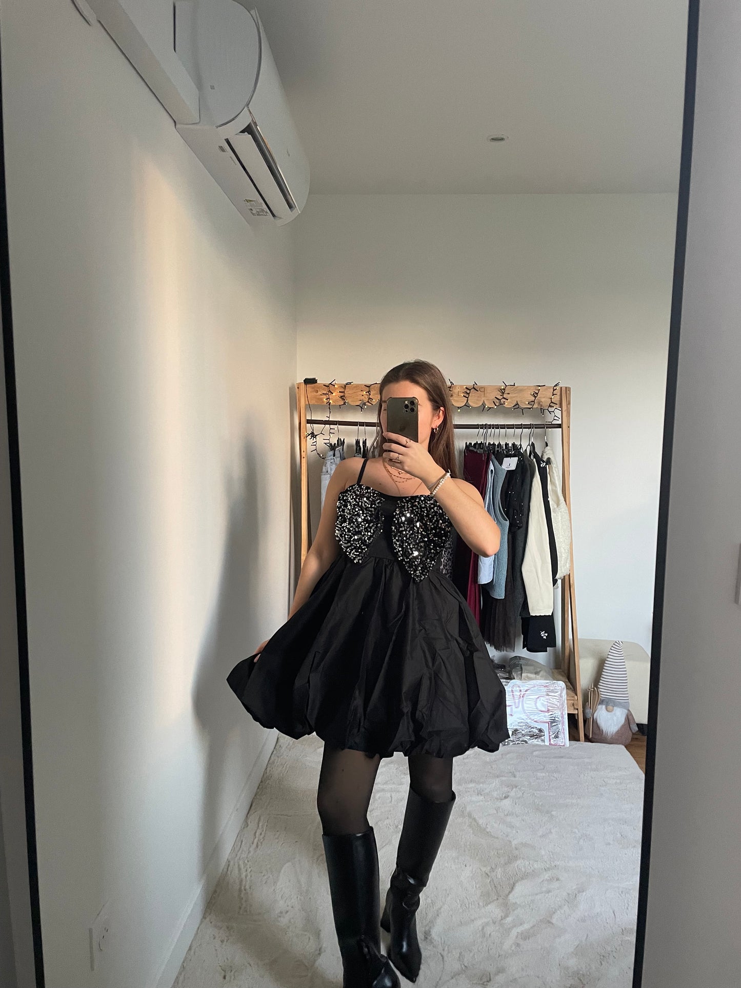 Robe patineuse à sequins