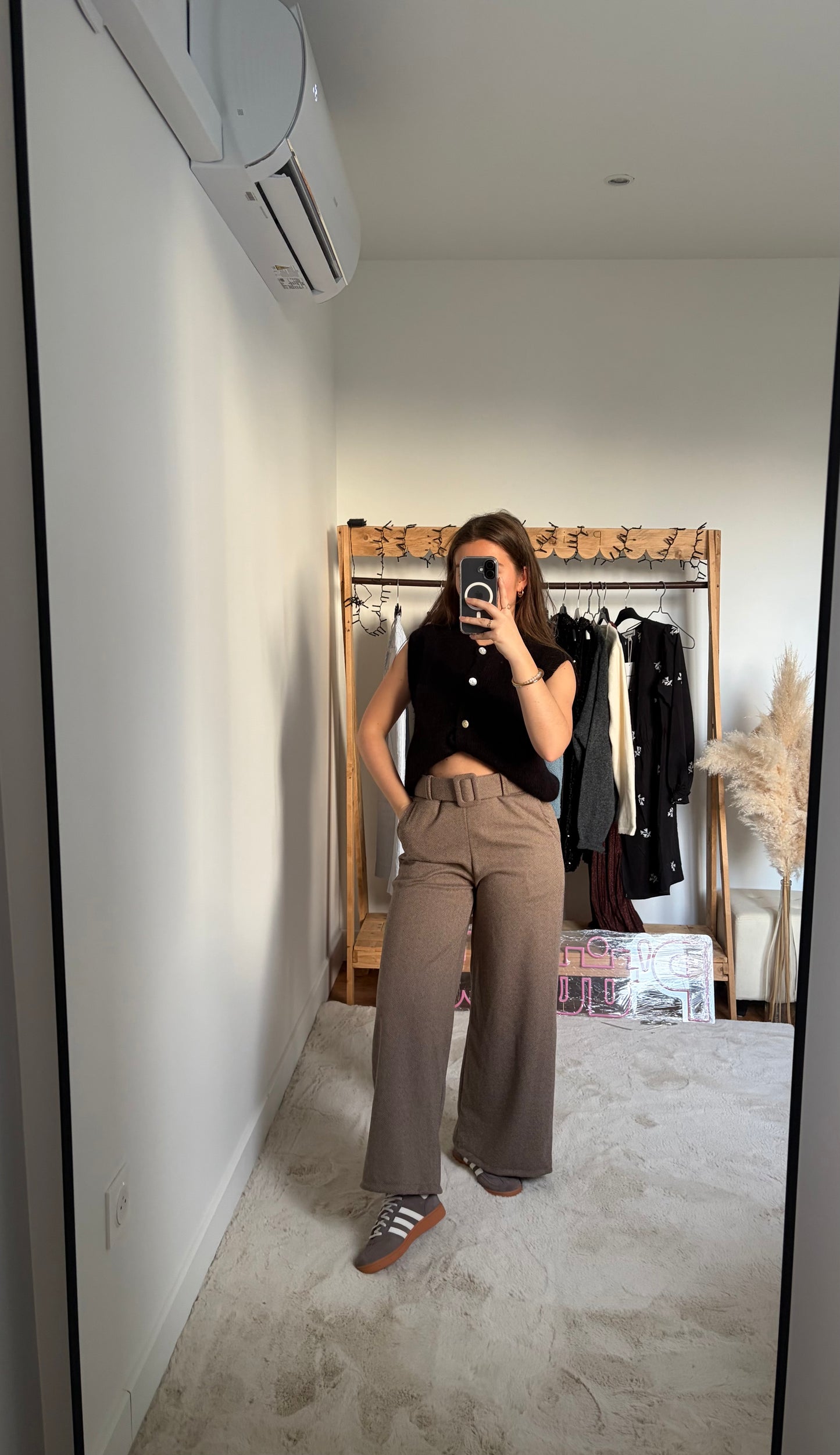 Pantalon large - Champagne