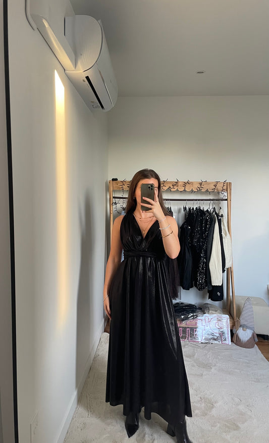 Robe multi-attaches pailletée