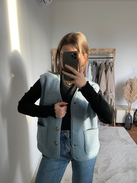 Veste sans manche - bleu ciel