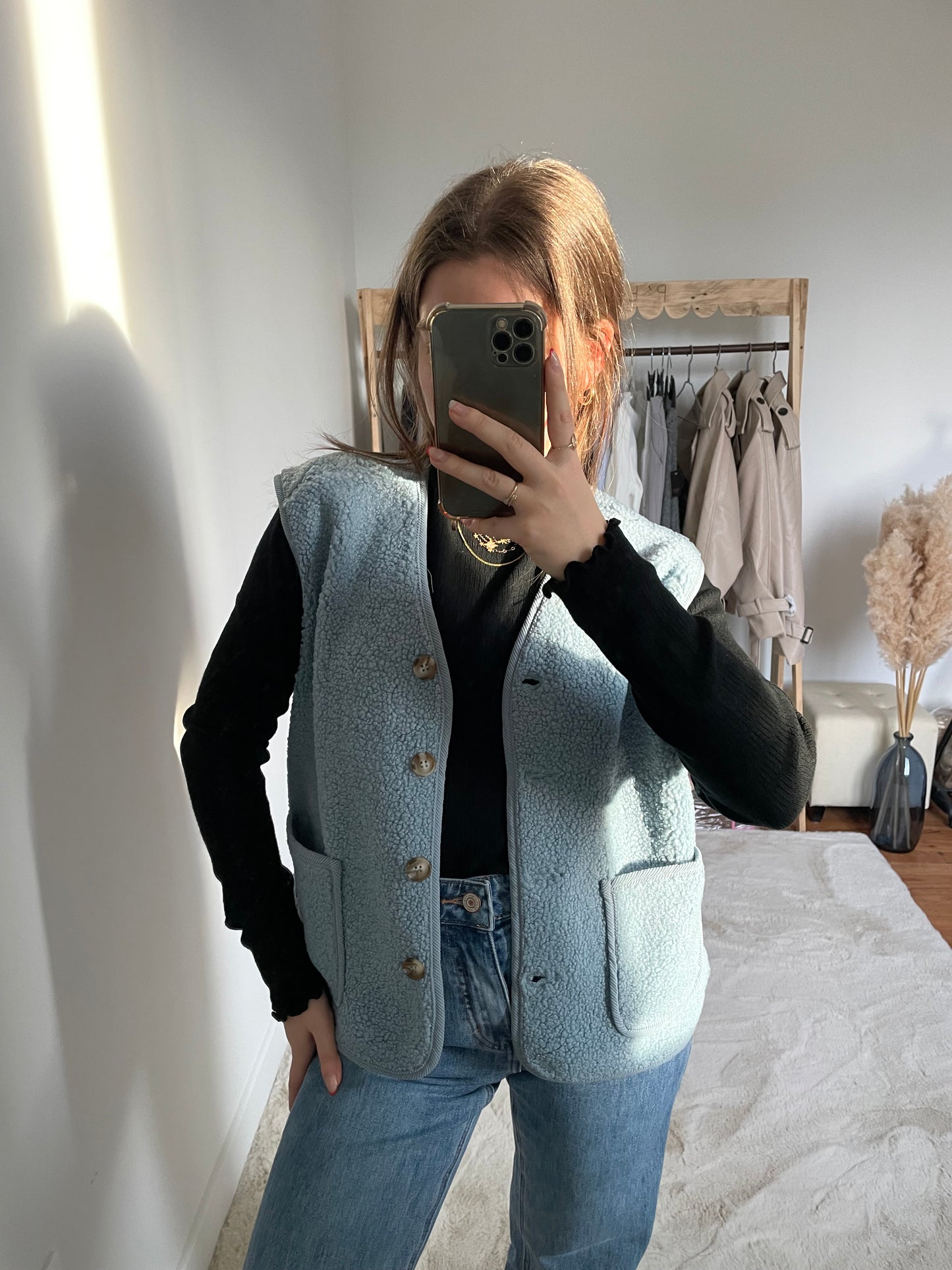 Veste sans manche - bleu ciel