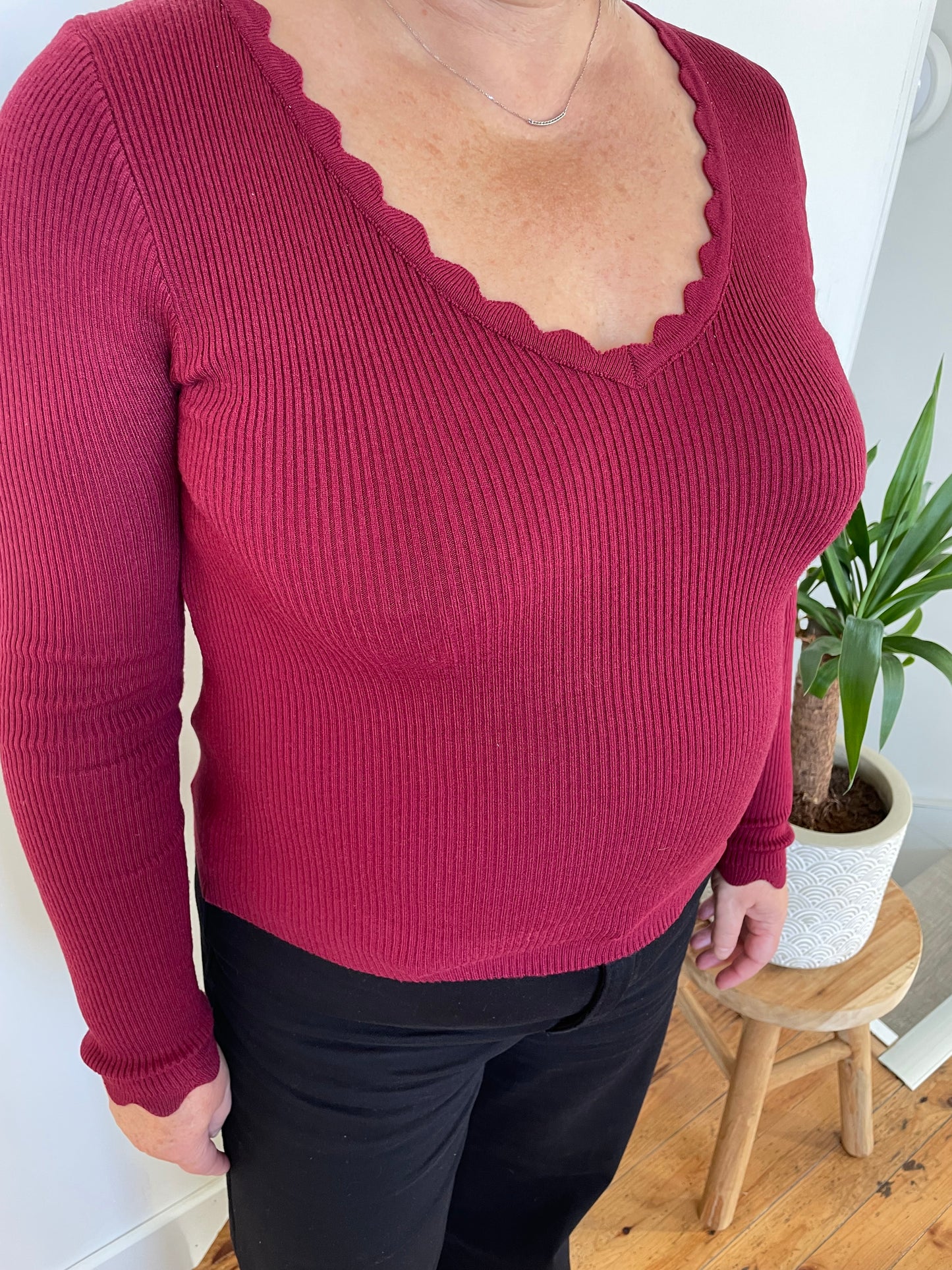 Pull bordeaux
