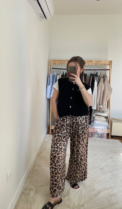 Pantalon effet soie - léopard (EXPEDITION LE 09.04.25)