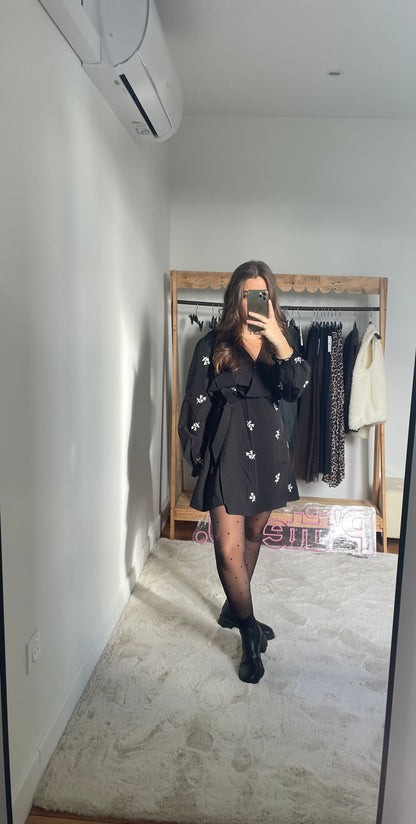 Robe cache-coeur - Noir