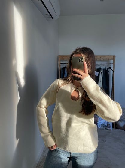 Pull soleil - Crème