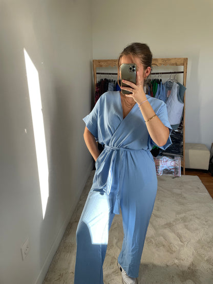 Combi-pantalon - Bleu ciel