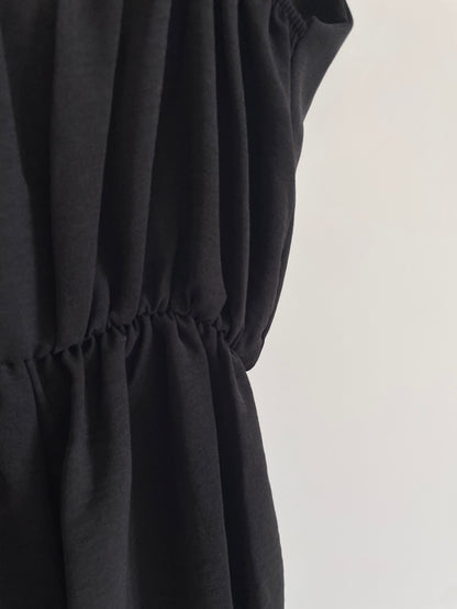 Combi-short à bretelles - Noir