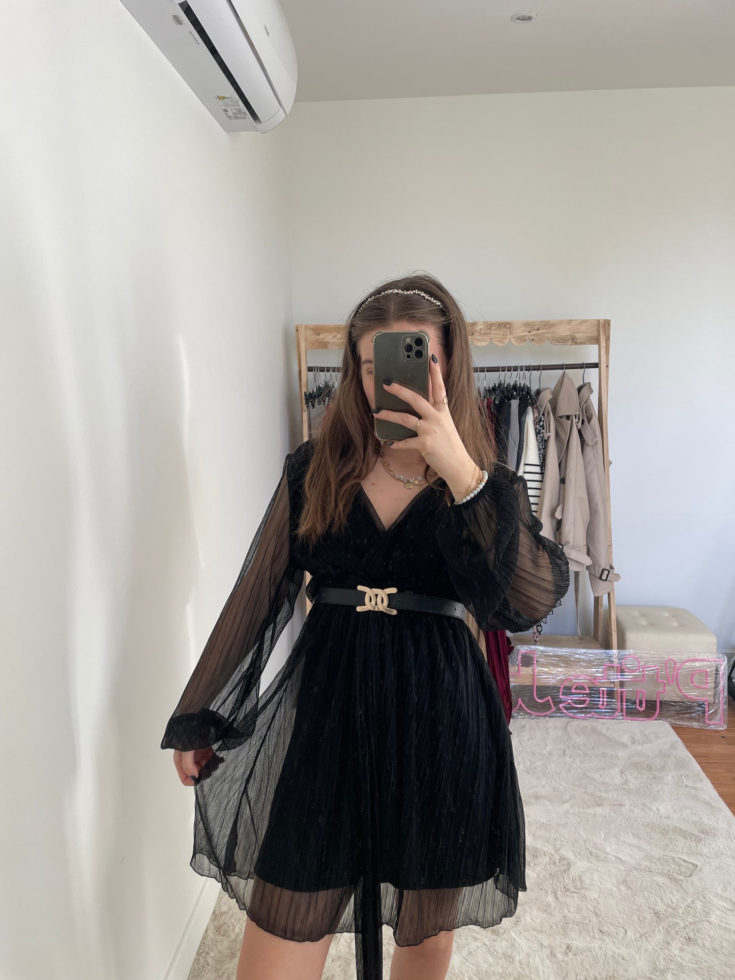 Robe à paillettes - noir