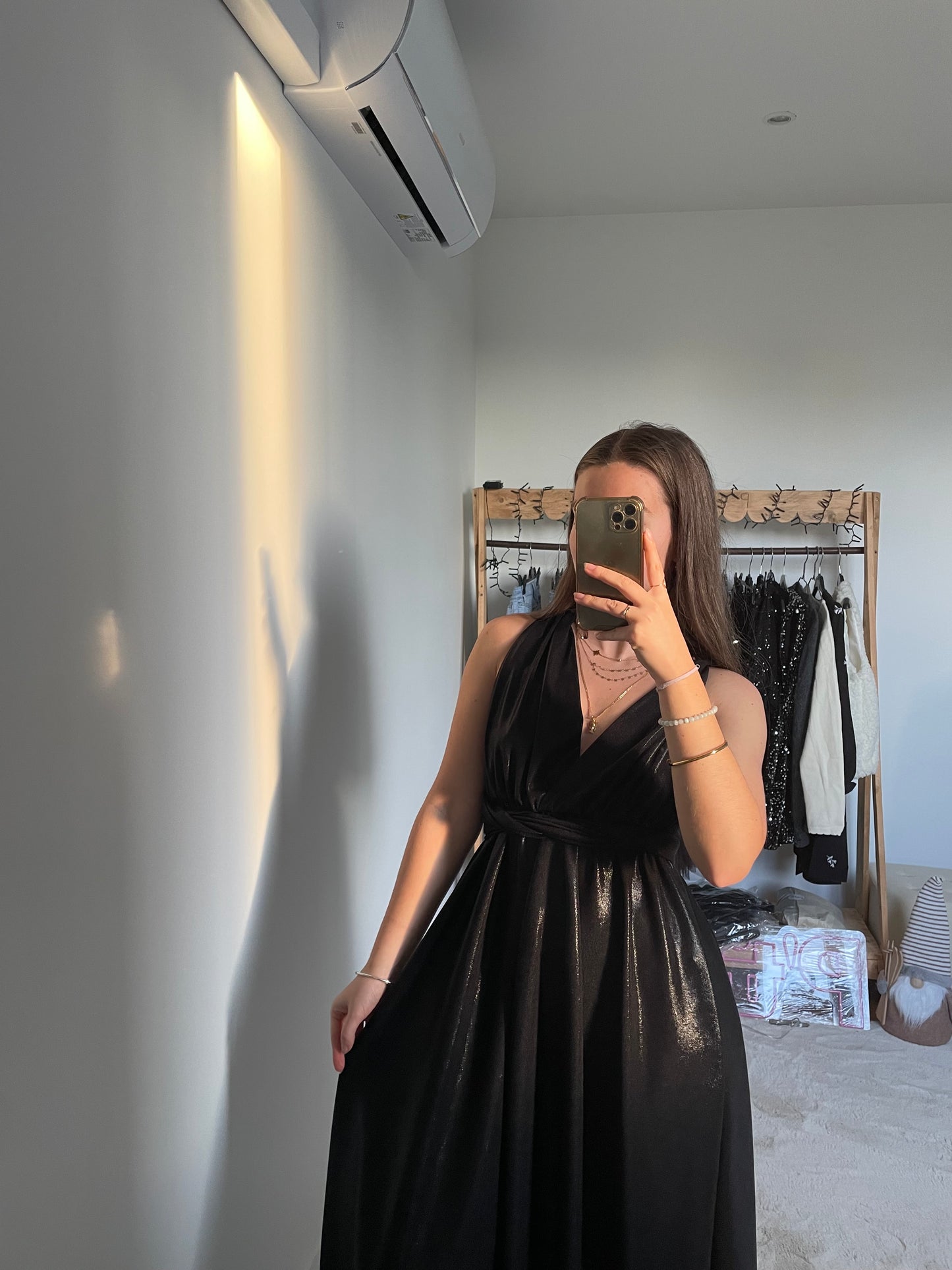 Robe multi-attaches pailletée