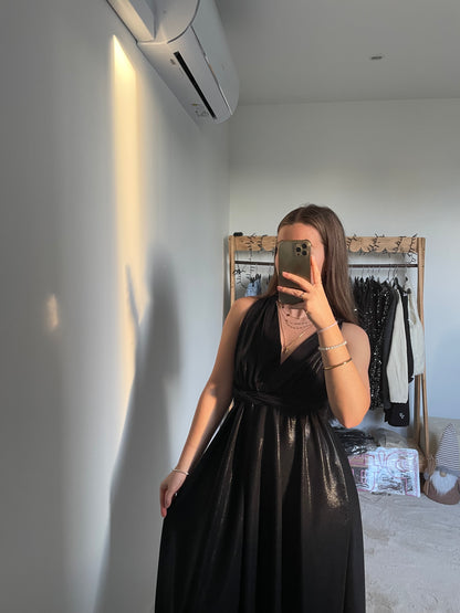 Robe multi-attaches pailletée