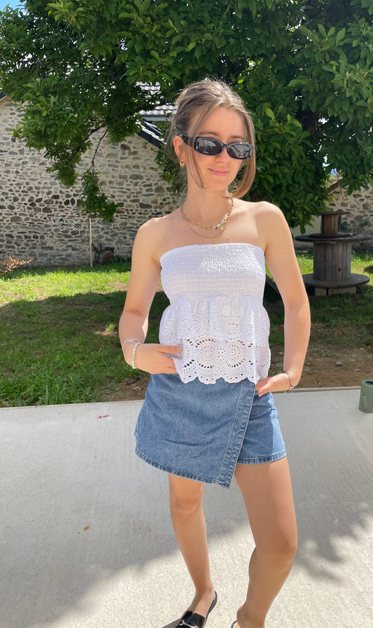 Bustier blanc